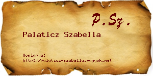Palaticz Szabella névjegykártya